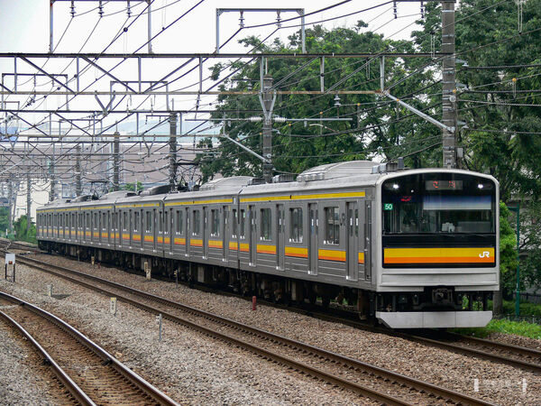 2006-06-02 南武線府中本町駅に入線する205系ナハ50編成