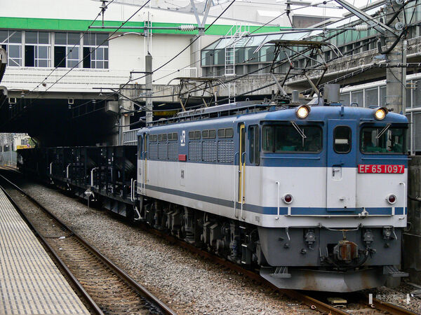 2006-06-02 武蔵野線府中本町駅を通過するEF65 1097+ホキ800