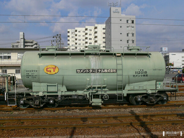 2006-03-14 四日市駅構内に留置されているタキ112018（セメントターミナル）