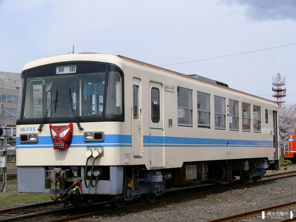 2006-04-09 石岡駅構内に留置中のKR-505（許可を得て駅構内立ち入り撮影）